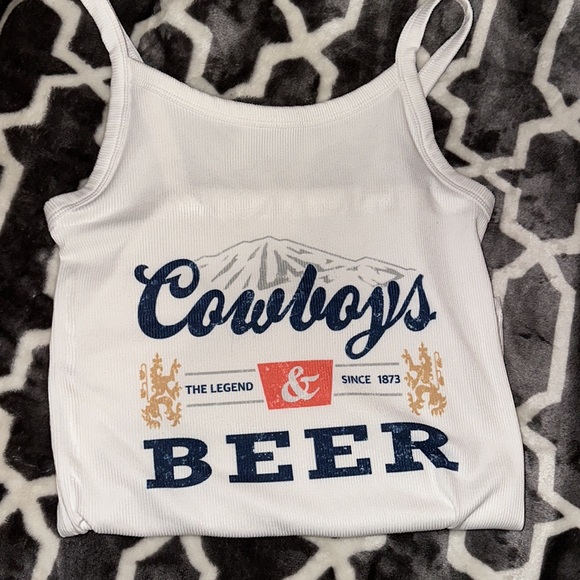 Cowboys and Beer Tank Top - Picture 2 of 4